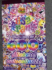 LISA FRANK Sticker Book Over 600 Stickers 90  s Kids Retro Unicorns Puppies, NEW