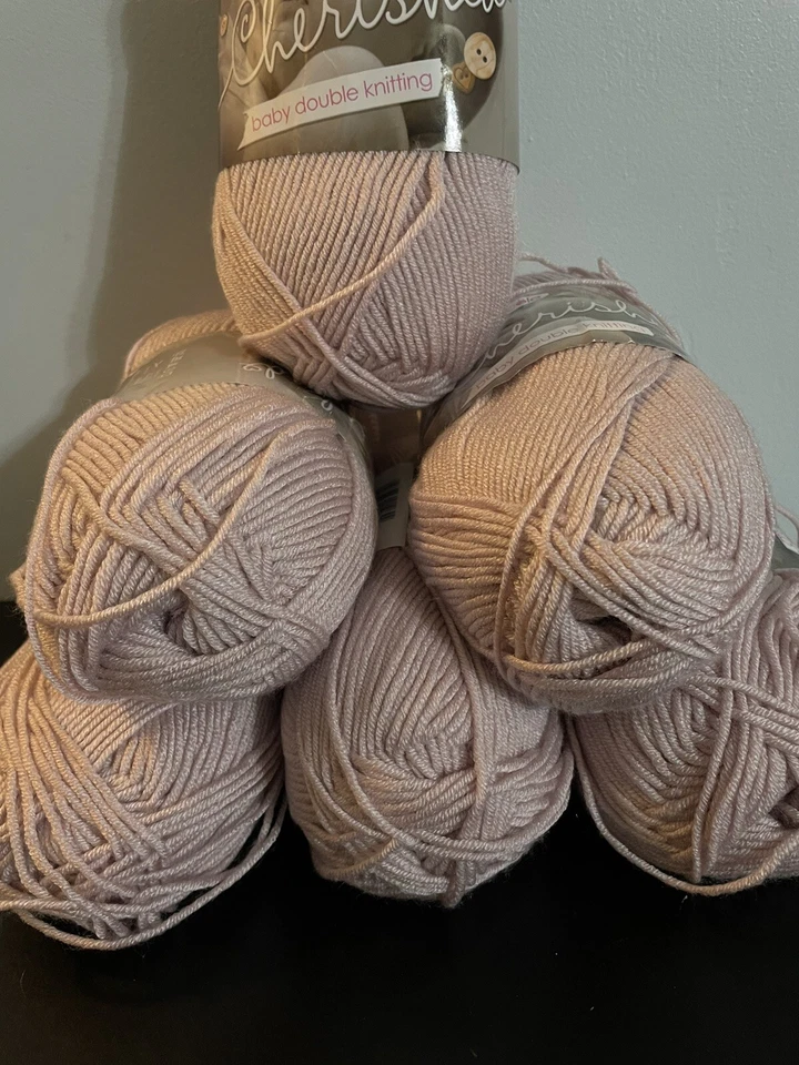 King Cole CHERISHED Baby DK Yarn: 6 Skeins 100g Ea. Color 3440 Named: “PEARL” - Image 3 of 4