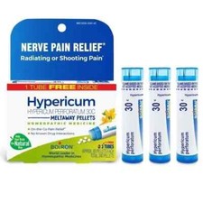 Boiron Hypericum Perforatum 30C 3 MDT 3 Pack Pellet - Newest Expiration!
