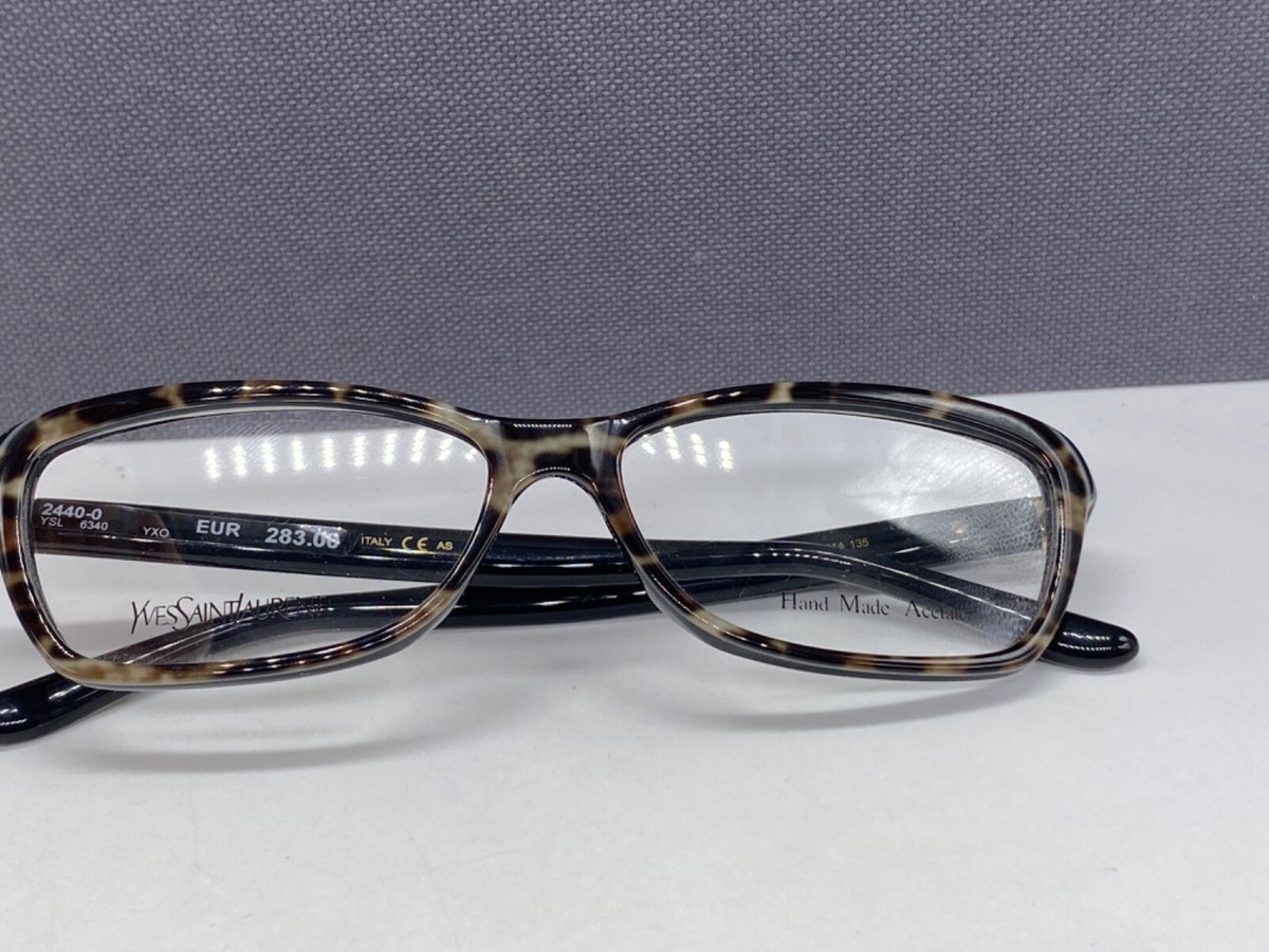Yves Saint Laurent Eyeglasses Frames Woman Brown Leopard Yves Saint Laurent Eyeglasses Frames Woman Brown Leopard