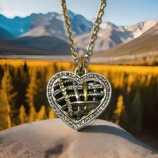 Brighton Neptune’s Rings WOVEN HEART Necklace List $118 NWT JM6972