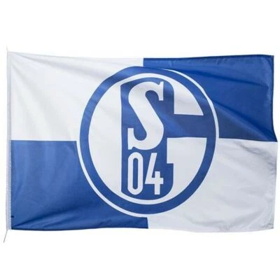 FC Schalke 04 Hissfahne Karo S04 Fahne FC Schalke 04 Logo 150 x 100 Fanartikel