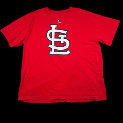 St Louis Cardinals MLB Majestic Men's Big Tall 3XL Graphic T-Shirt