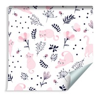 10M Vlies Tapete Rolle Kinderzimmer Tiere Katzen Blumen MarienkäFer Xxl 433