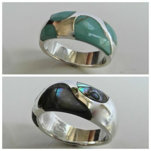 81stgeneration Sterling Silver Celtic Knot Ring With Simulated Turquoise - 925 Silver Braided Band - View #3