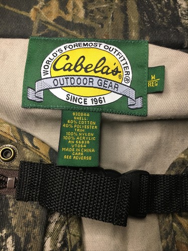 Cabelas Camouflage Strap Vest Bird Hunting Vest Size M Reg Adjustable - Picture 3 of 5
