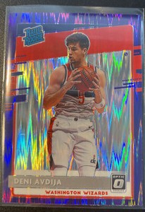 2020-21 Panini Optic Deni Avdija Rated Rookie Purple Shock #159 🔥WAS WIZARDS🔥
