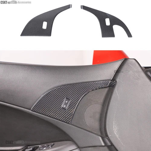 Real Dry Carbon Fiber Full Interior Trim Cover Set Fits Corvette C6 2005-2013 - Picture 21 of 33