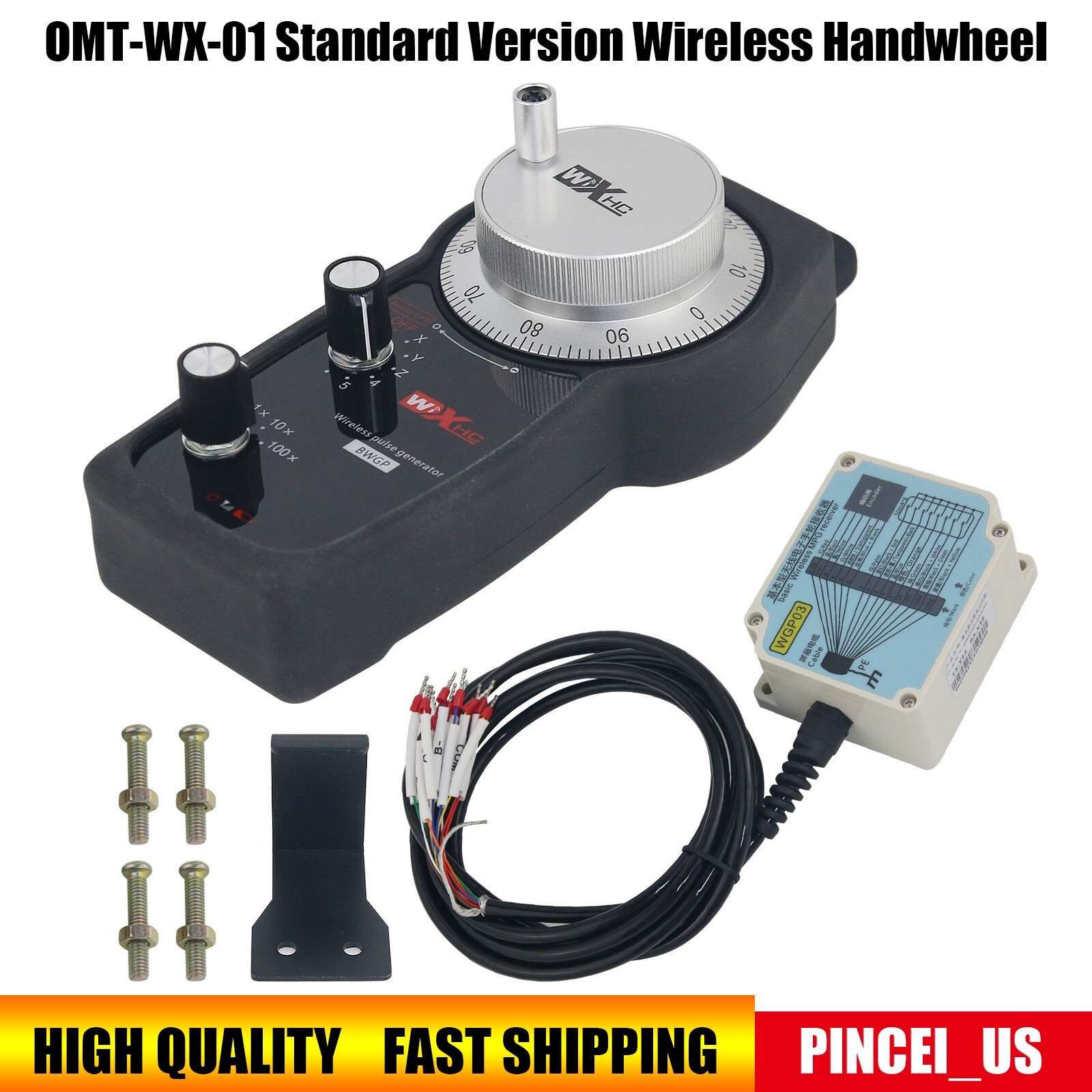 OMT-WX-01 Wireless Handwheel Wireless MPG CNC Handwheel 100PPR 50M Transmission