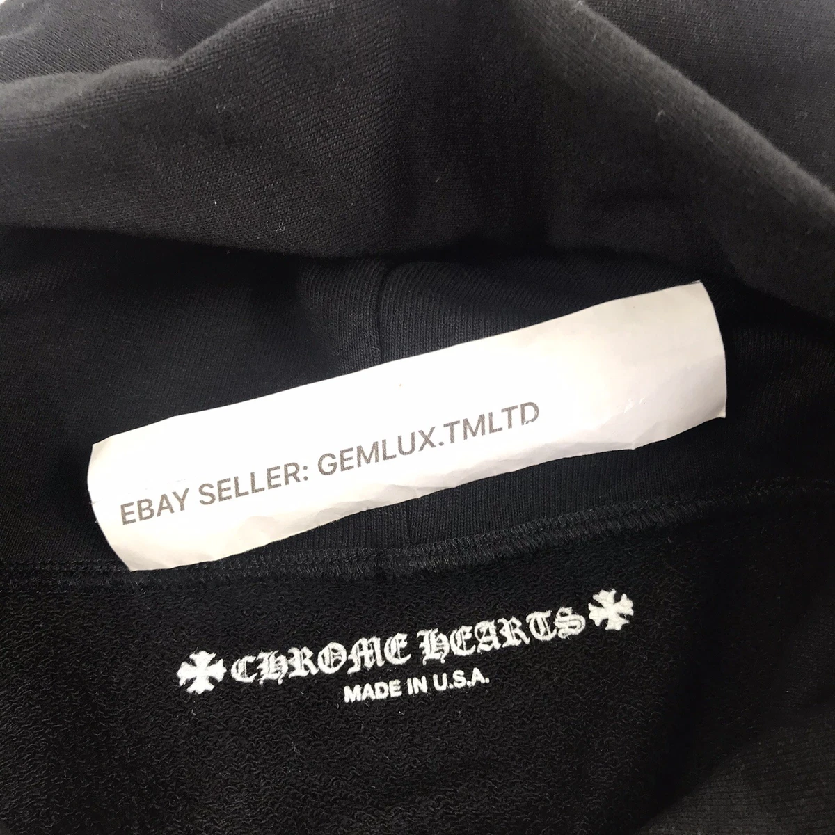 CHROME HEARTS MATTY BOY STAY FAST BLACK HOODIE SIZE: L fits XL