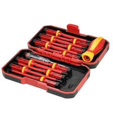 13pcs 1000V Changeable Insulated Screwdrivers Set with Magnetic Tools Kit