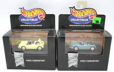 2 Hot Wheels 1998 Collectibles 1953 Corvette Diecast Cars Limited Edition NIB