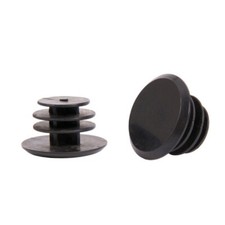 Pair of Bike Handle Bar Black Push In Handlebar End Bung Plugs