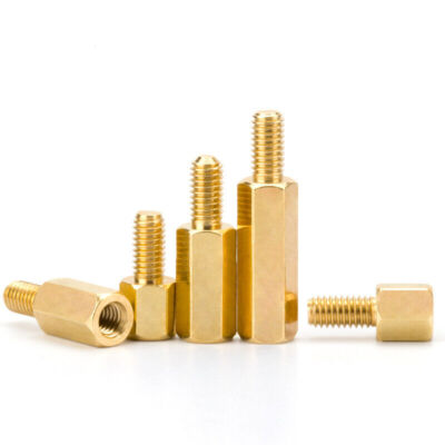 M2M2.5 M3 M4 Solid Brass Copper Hex Standoff Support Spacer Pillar for PCB Board