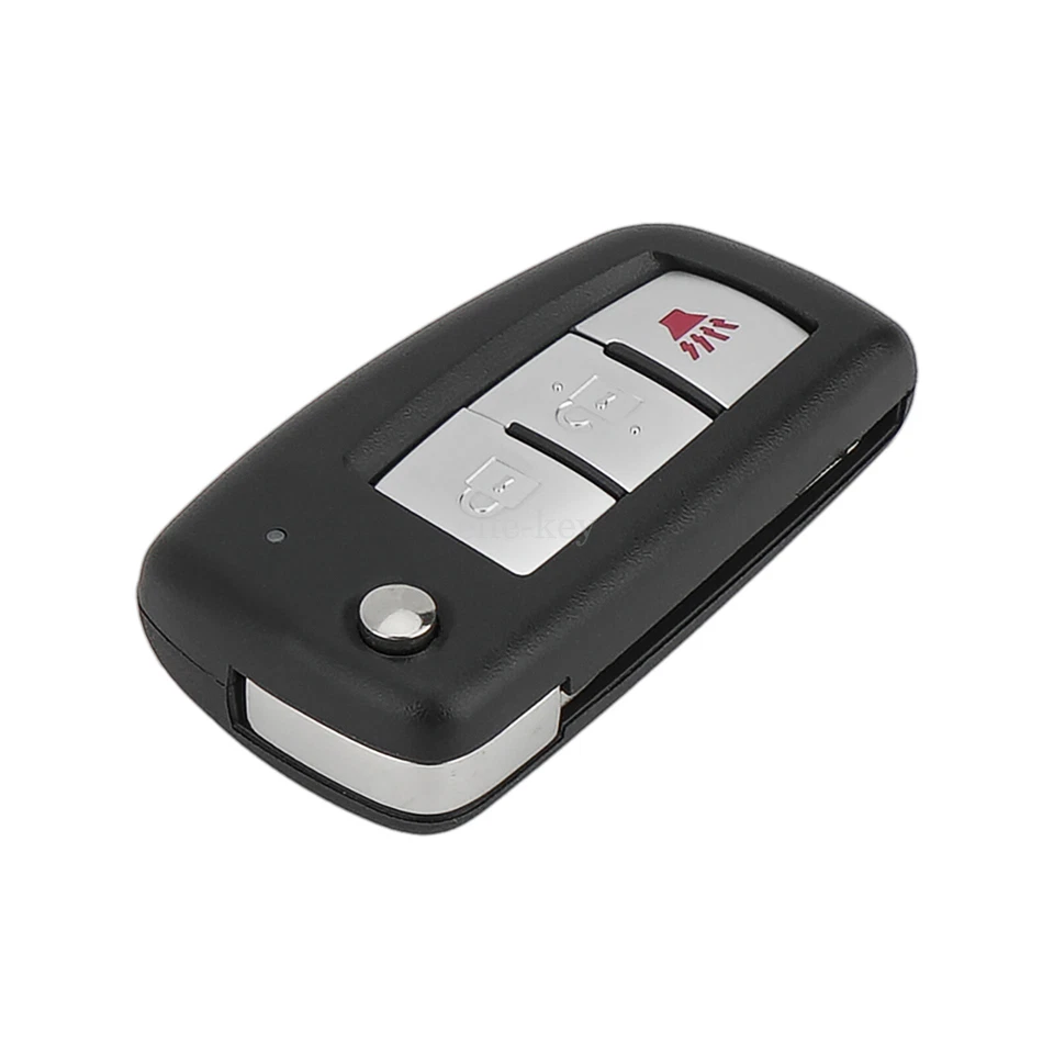 Estojo de chave de carro com controle remoto de substituição 3 botões + lâmina flip para Nissan Rogue 2014-2020 - Imagem 3 de 4