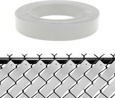 White View Blocking Privacy Tape Weave for Chain Link Fence 75m/250 ft Roll UV R