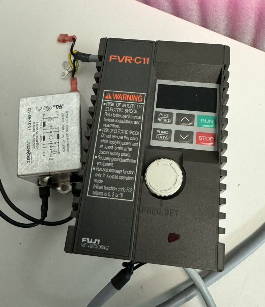 FUJI ELECTRIC FVR-C11 MODEL FVR0.4C11S-7EN INVERTER AC DRIVE | eBay
