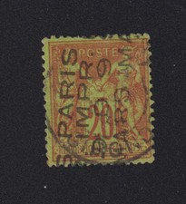 Timbre France Préoblitéré N° 6 preo 6 20 c Sage oblitération 4 lignes 220625DD