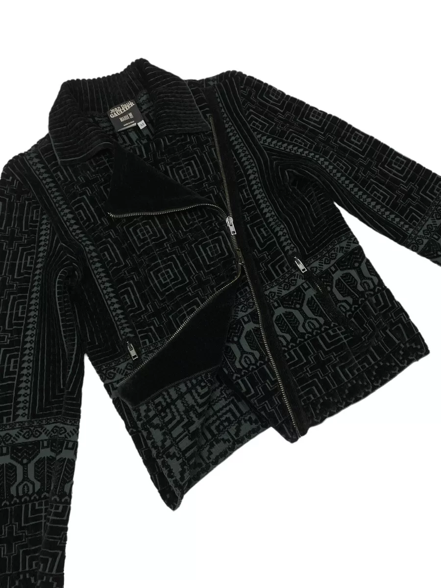 Jean Paul Gaultier Vintage Velvet Maille Femme 90s Black &