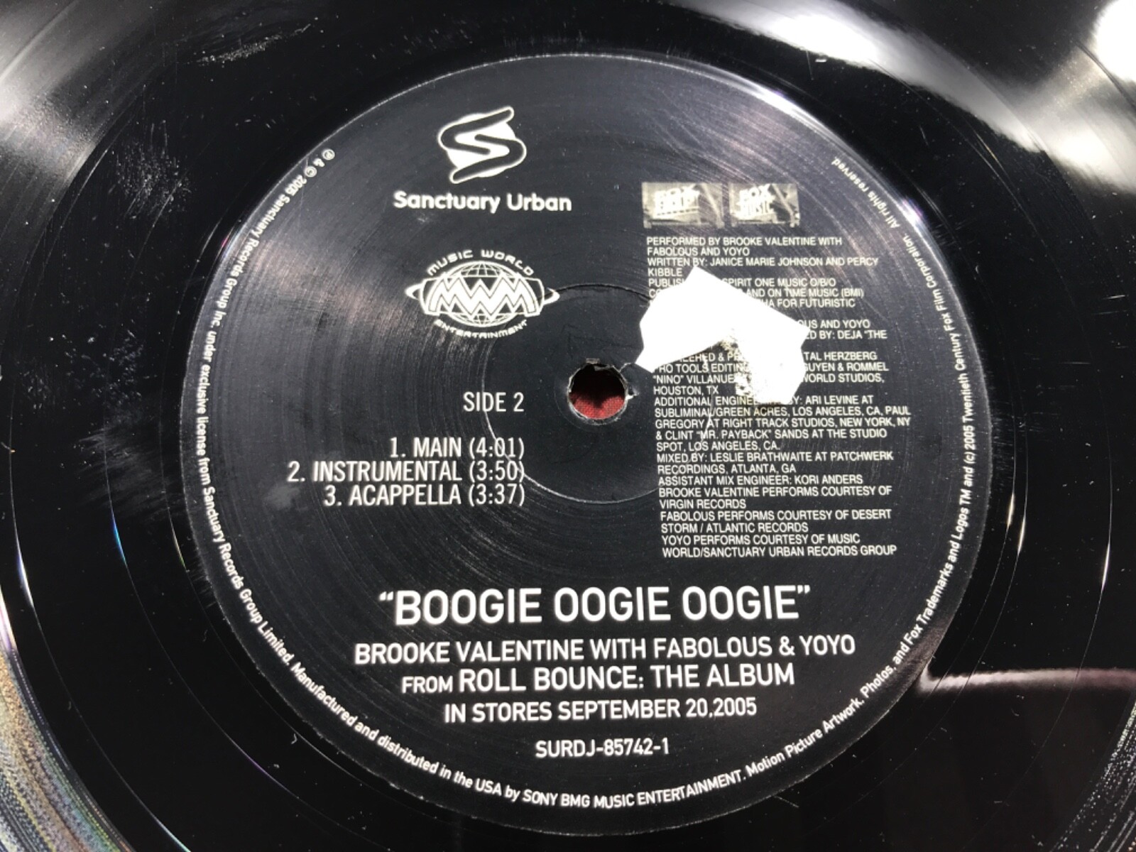 C4-57 BROOKE VALENTINE Boogie Oogie Oogie .. 12” SINGLE .. 2005 thumbnail 6