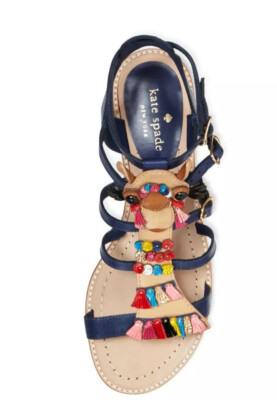 KATE SPADE SAHARA Spice Things Up Gladiator LEATHER  SANDALS SIZE NIB size 9.5