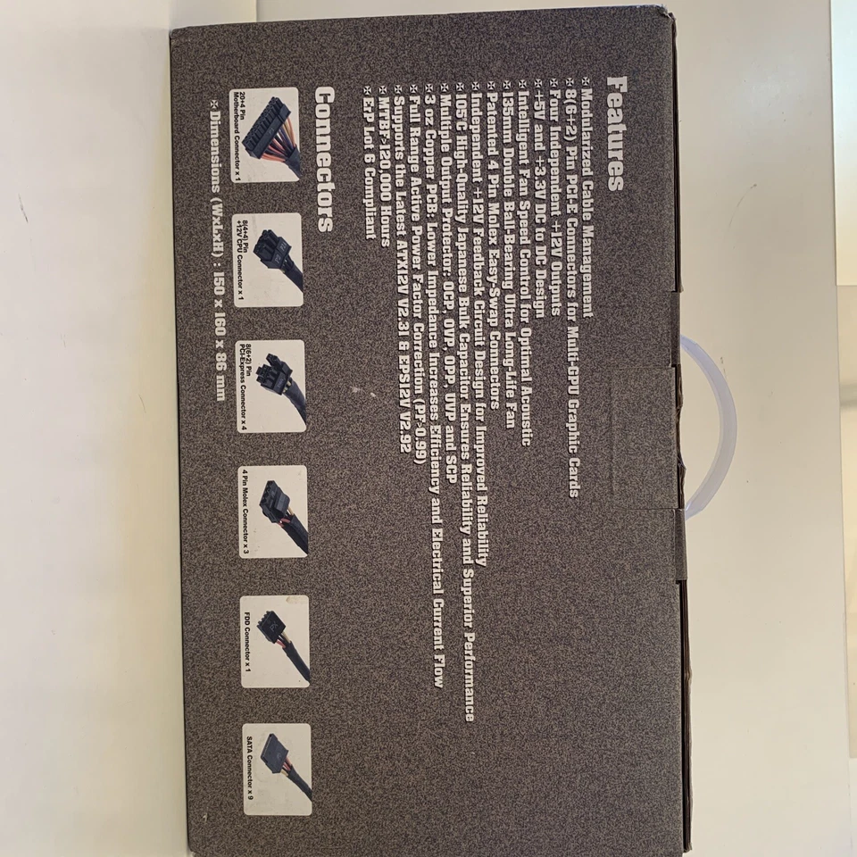 InWin Commander III 800W 80 PLUS Gold Gamer Power Supply - Image 3 of 4