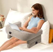Reading Pillow Extra Large Arm Rest Memory Foam Lap Pillow for Bed Sofa Floor