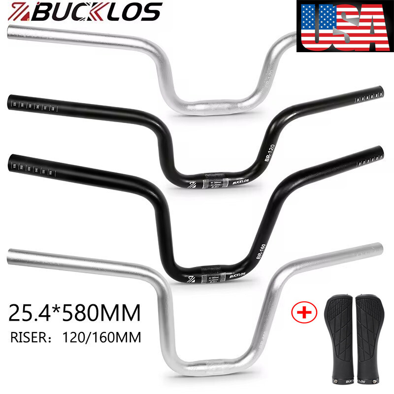 Riser Handlebar 25.4*580mm Folding Bike 120/160mm High Risebar