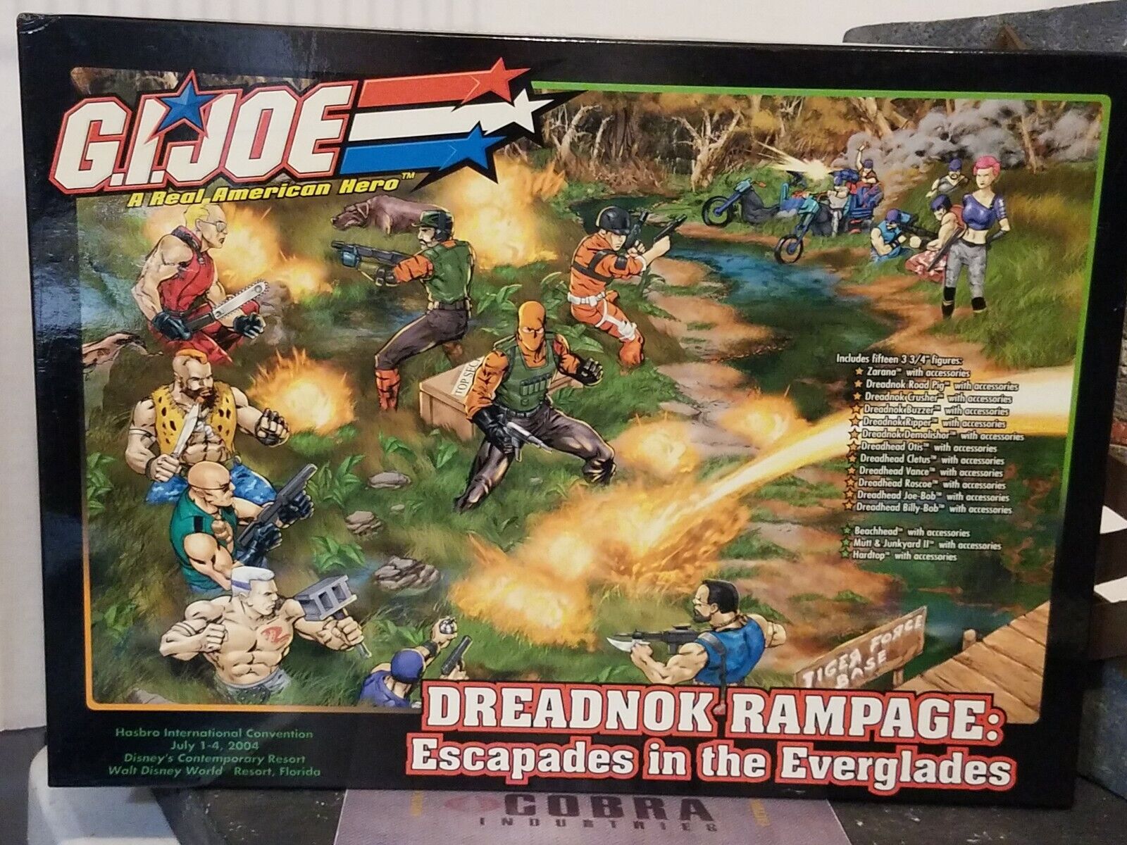 GI JOE ~ 2004 DREADNOK RAMPAGE BOX ~ ESCAPADES IN THE EVERGLADES JOECON