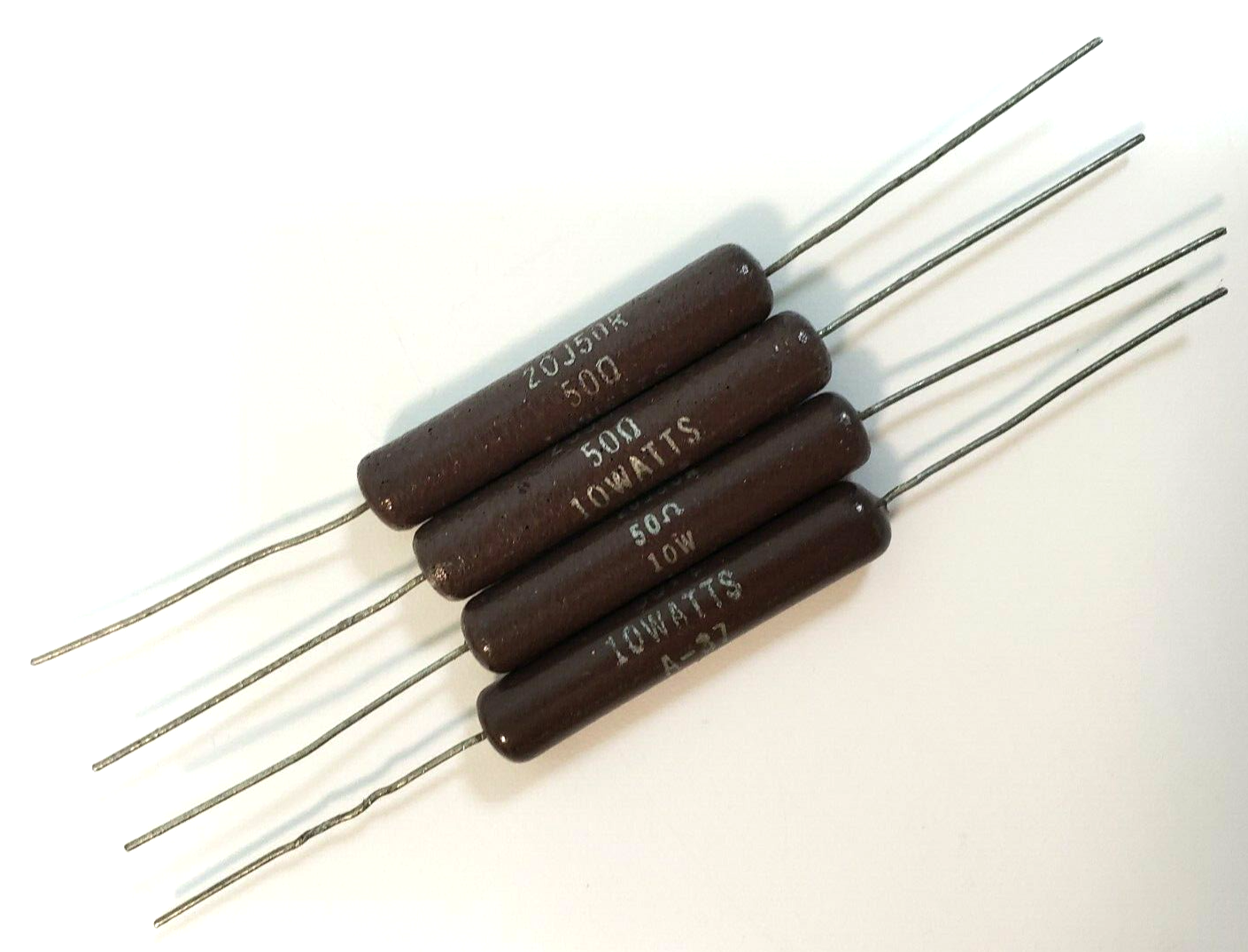10 Ea OHMITE 20J50R 50 Ohm 10W Ceramic Axial Lead Power Resistors for sale online eBay