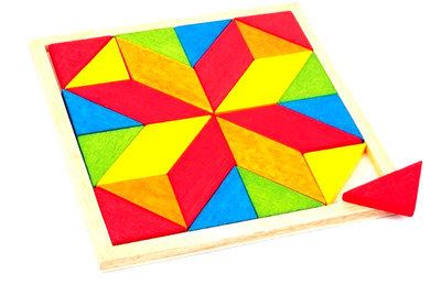 Pädagogisches Spielzeug Holz Set Puzzle Mustermacher Mosaik 2694 von Legler
