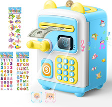 ATM Piggy Bank For Kids With Password Face Scan Electronic Coin Bank