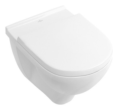 Villeroy & Boch Combi-Pack O-novo Wand-WC DirectFlush weiß CeramicPlus 5660HRR1