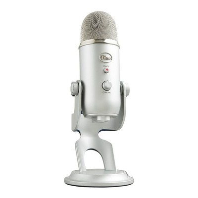 Blue Microphones Yeti Silver Premium USB Microphone wBlue Voice