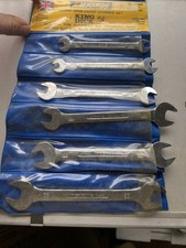 King Dick Open Ended Metric Spanners 6x7, 8x9, 10x11, 12x13, 14x15, 16x17mm Set