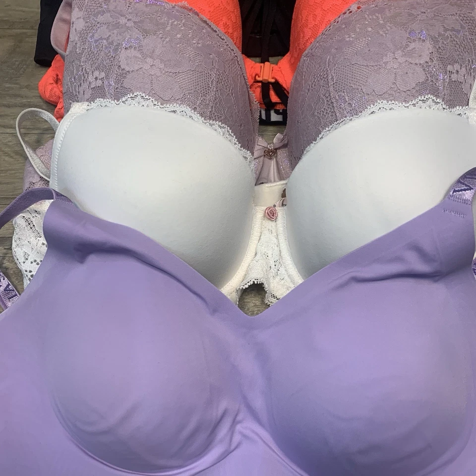 Victoria Secret Paquete 5 Sujetadores Variedad Biofit Push Up Forrado Demi Dream Angels 38C Foto 3 de 4