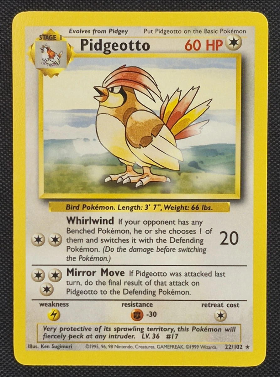 Pidgeotto Pokemon Card for sale | eBay