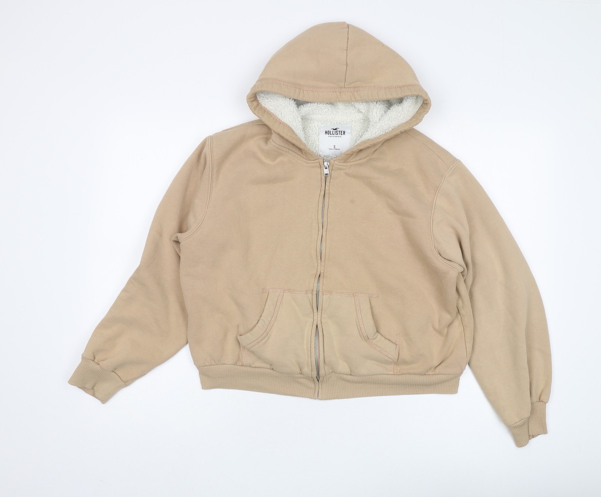 Hollister Women's Beige S Full Zip Hoodie | eBay
