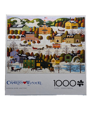 Charles Wysocki Blossom River Junction 1000 PC Puzzle Buffalo Games