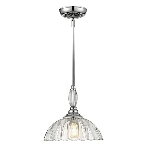 Golden Lighting Audra 1-Light Pewter Mini Pendant Light 60W Fixture No Shade - Picture 2 of 5