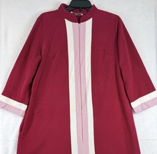 Vintage Vanity Fair Robe Pink Medium House Coat Velour Zip Made In USA Womens