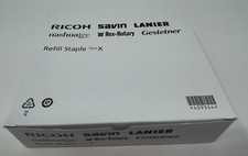 Genuine Ricoh 409344 (TYPE X) Staple Refill - Box of 5 -FREE SHIPPING
