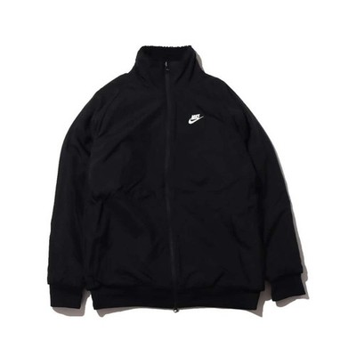Nike Full Zip Reversible Boa Fleece Jacket Black White Size 3XL