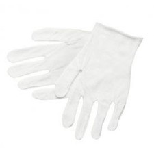 Cotton Inspector Gloves Large White 12-Pair
