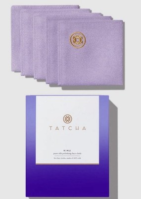 TATCHA Japanese Kinu 5-Pure Silk Polishing Face Cloth Gentle Exfoliating Cloth