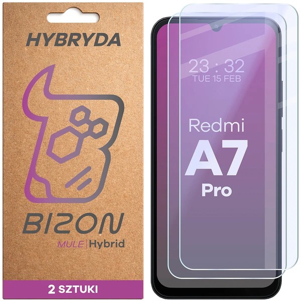 2X Hybridglas FüR Xiaomi Redmi A7 Pro 4G Bizon Schutzglas Displayschutzglas Glas-image