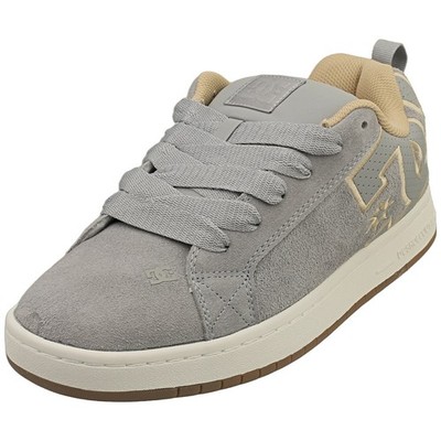 DC Shoes Court Graffik Se Mens Skate Sneakers in Light Grey - 12 US