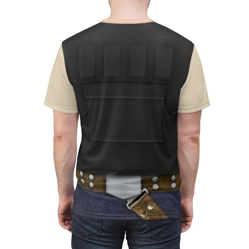 Star Wars Han Solo Cosplay Costume Galaxy's Edge Halloween Tshirt 3D