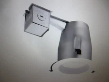 Lithonia Lighting 4 in. Matte White Recessed LED Baffle Kit 5000K