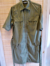 Rohan safari style dress olive green vintage Rohan size 10 super dress, easy dry